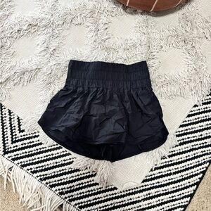 Free People Black High-Waist Athletic Shorts